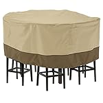 Classic Accessories Veranda Tall Round Patio Table & Chairs Cover, Large