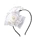 Anita Women's Fascinators Bow Feather Beaded Headband,Beige