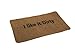 Outdoor Mat - Funny Welcome Mat I Like It Dirty Doormat Rugs with Anti-Slip Rubber Backing, Front Entrance Door Mat for All Weather - Brown, 27.17 x 15.75 x 0.39 Inches