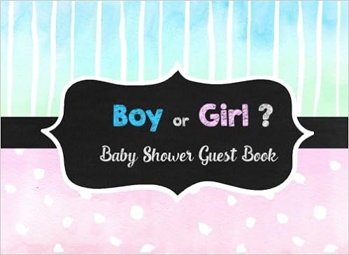 Boy Or Girl Baby Shower Guest Book Baby Gender Reveal Party