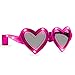 1 Pair of LED Flashing Valentine's Day Light Up Heart Glasses Shades - Various Colors by Mammoth Sales (Pink)