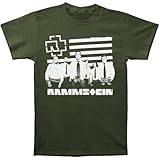Rammstein Men's Logo & Stripes T-shirt Green