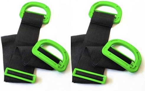 ラッジョ 運搬ベルト 引っ越し ベルト 家具移動 グリップベルト 長さ調整可能 特別セール品 負荷軽減 防災グッズ Green2本 業者