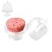SpecialT | Mini Cake Stand – Mini Cake Plate with Stand and Dome Cover, Single Cupcake Stand Mini Dessert Plates 48-Pack