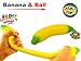 JA-RU Stretchy Banana Toy (1 Fidget Toy Pack) Slow Rising Squishy Fake Banana for Kids. Sand Filled Stress Relief Toy. Gag Gift. Fruit Themed Party Supplies. 1-3340-1p