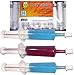 Party Shotz Jello Shot Syringes (Medium 1.5oz with CAPS) Plastic Reusable Shots for Halloween, Christmas, Thanksgiving, Bachelorette Parties Favors (1.5oz, 60)