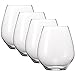 Spiegelau Authentis Wine Glasses, Set of 4, European-Made Lead-Free Crystal, Modern Stemless, Dishwasher Safe, Professional Quality Stemless Wine Glass Gift Set, 22 oz