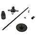 Universal GPS Antenna Mount Folding Bracket Anodized Aluminum Carbon