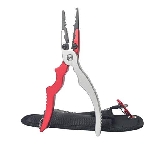 HJCE Angelzange Aus Aluminiumlegierung Geteilt, Ringschneider Angelhalter, Mit Scheide Und Einziehbarem Kombi… – Bild 7