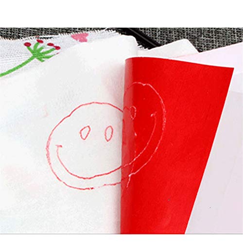 WOWOSS 10 Pieces Transfer Paper with Embossing Stylus, Needle Point Tracing Wheel, 9" x 5.5" Carbon Tracing Paper, Transfer Pattern on Aida Cloth, Canvas, Wood for Home Sewing Embroidery Paint Kit - Thumbnail 5
