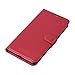 Cadorabo - Book Style Wallet Design for > Sony Xperia XA ULTRA < with 2 Card Slots and Stand Function - Etui Case Cover Protection Pouch in CANDY-APPLE-RED