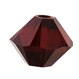 Swarovski Crystal, #5328 Bicone Beads 3mm, 25 Pieces, Garnet