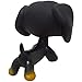 Litps Pet Black Dachshund Teckel Blue Eyes Gift Dog Figure Toy # 325