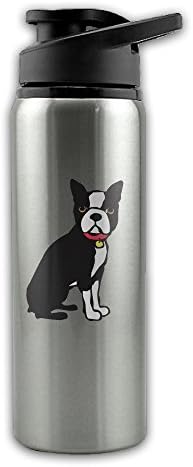 Boston Terrier My Best Friend Single Layer 304 Stainless Steel + PP Water Bottles