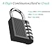 Combination Lock for Locker Outdoor - Towoke Resettable Weatherproof Combination Padlock - 4-Digit Smooth Dial, Zinc Alloy Lock for School Gym Locker, Fence, Backyard Gate, Case -2 Pack