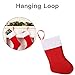 SHareconn Christmas Stockings,5 Pack 16 Inch Big Christmas Kids Gift Stocking Bags and Christmas Hanging Socks for Gift Holding,Party Decoration DIY Craft (Red & White)