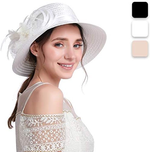 Sun Hats for Women, Kentucky Derby Adjustable Hat, Party Wedding Tea Beach Cap