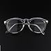 GQUEEN Fashion Fake Glasses Non Prescription Clear Glasses, UV400 Sun Glasses Oval Round Keyhole Metal Temple, 201588