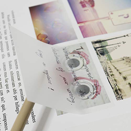 Multibey Transparent Sticky Notes Pad, 3x3" Waterproof Self-Adhesive Memo Papers Scratchpad Message Reminder, 10 Packs 500 Sheets (3 x 3 Inches)