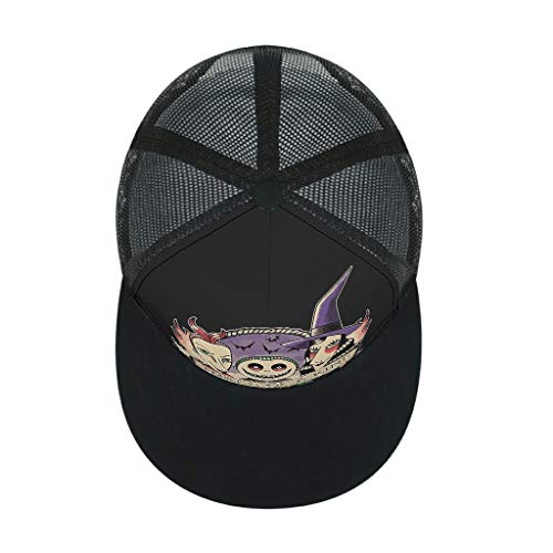 Xuanwuyi Three of a kind Pattern DrawstringTrucker Mesh Cap for Teen Boy & Girl Sports Outdoor Nightmare – Bild 4
