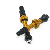 Industry Nine Tubeless Presta Valve Stem, 40mm (Pair) - Gold | Why We Like The No-Clog Aluminum Tubeless Valve Stems