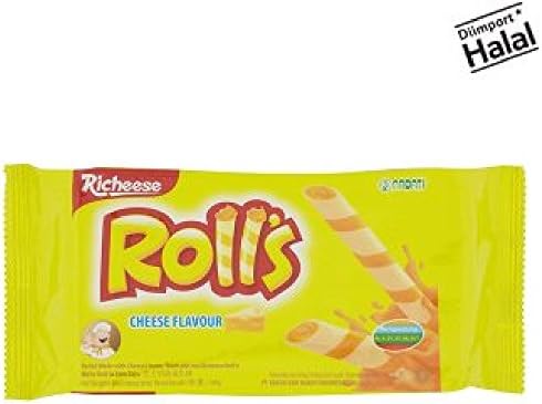 Richeese Cheese Flavour Rolls 140g (628MART) (3 Packs)