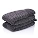 SDBING Mens Super Soft Warm Cozy Fuzzy Fluffy Thick Heavy Fleece-lined Winter Christmas gift With Grips Slipper socks (Gray)