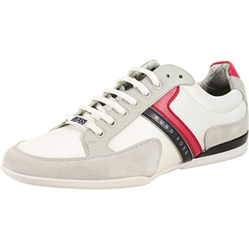 Hugo Boss Men's Spacit Open White Trainers Sneakers Shoes Sz: 11