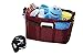 Diaper Bag Insert Organizer, Burgundy, 12 pockets, Turn Your Favorite Tote Bag into A Trendy Diaper Bag, by MommyDaddy&Me