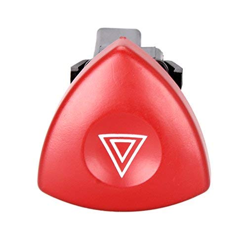 Madlife Garage Red Hazard Warning Light Switch Button Dash 8200442724 for Espace Laguna Trafic Vivaro