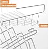 Under-Shelf-Storage-Basket-m-zimoon-Under-Cabinet-Hanging-Metal-Wire-Storage-Wire-Basket-Organizer-Fit-Dual-Hooks-for-Kitchen-Pantry-Desk-Bookshelf-Cupboard-2pcs-White Under Shelf Storage Basket, m zimoon Under Cabinet Hanging Metal Wire Storage Wire Basket Organizer Fit Dual Hooks for…
