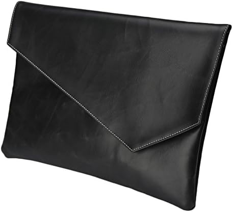 BININBOXMen's Leather Handabg Envelope Flap Briefcase Purse Clutch Bags