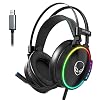 ETWAR USB Gaming Headset with Microphone 7.1 Surround Sound Gaming Headphones Mic Noise Cancelling Game Headset Memory…