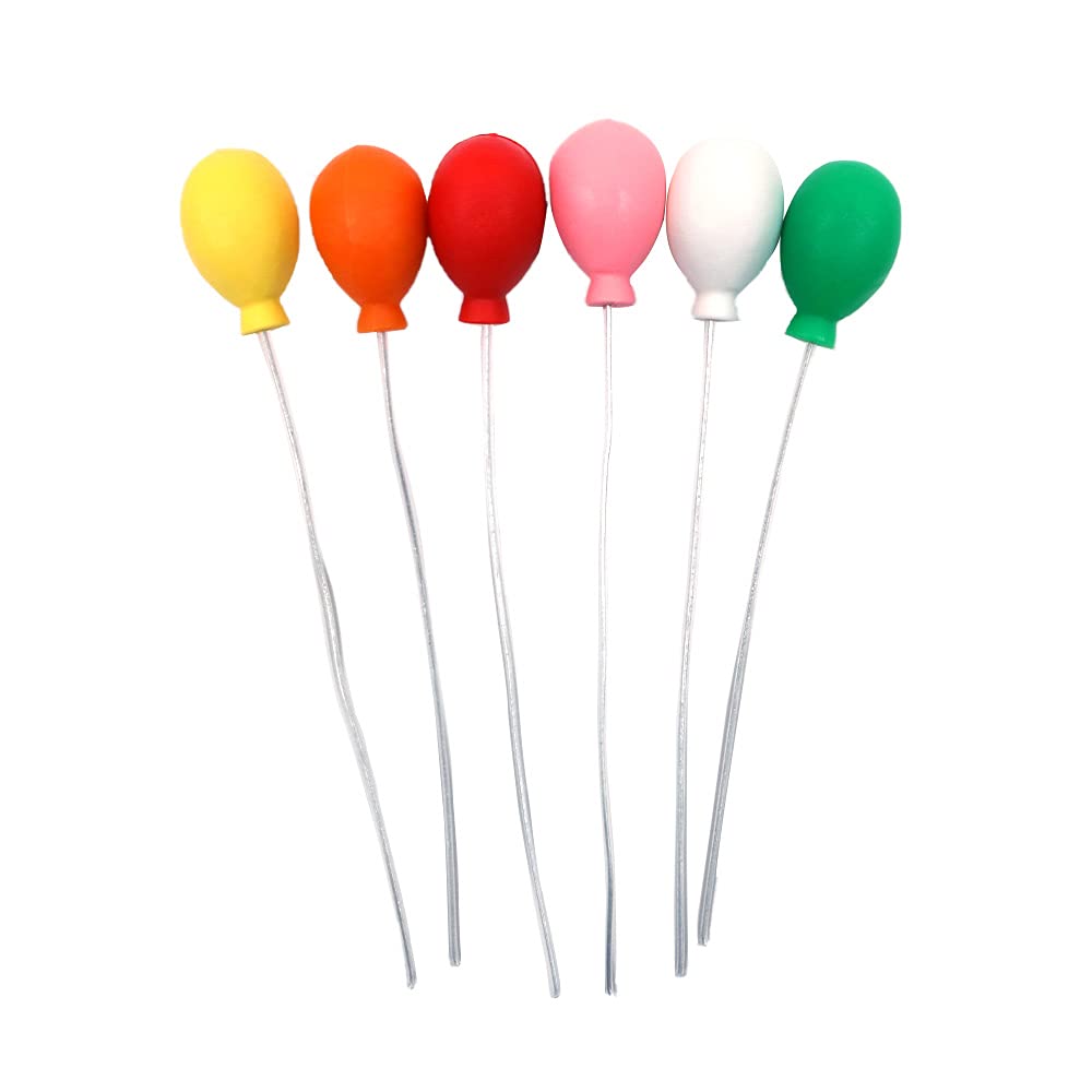 CENPEK 12 Pack 1:12 Dollhouse Miniature Foam Balloons DIY Fairy Garden Dollhouse Decor