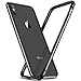 RANVOO iPhone Xs Max Bumper Case, Hard Slim Thin Metal Case with Soft TPU Inner Frame Case for iPhone Xs Max 6.5 Inch(2018)-Black