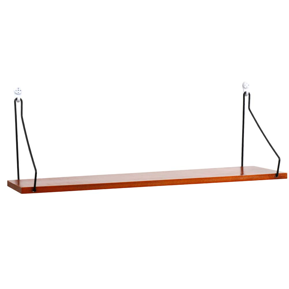 Mua Miidoo ウォールシェルフ木製 無痕釘 壁 棚 賃貸 ラック 壁 収納 ラック 一字式 壁につける棚 飾り棚 壁掛け 棚 おしゃれ 赤茶 50ｃｍ Tren Amazon Nhật Chinh Hang 21 Fado