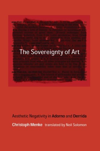 The Sovereignty of Art: Aesthetic Negativity in Adorno and Derrida (Studies in Contemporary German Social Thought)