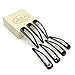 Dofash 12Pcs Epoxy Snap Hair Clips Hair Grips Metal Hair Clips 7Cm/2.75In Hair Accessories For Girls （Black ）