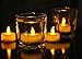 Tea Lights 24 Pack LED Flamless Candles 100H Battery Operated Tealights Warm Yellow Flickering Light for Wedding Party Diwail Halloween Decoration