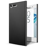 SLEO Sony Xperia X Compact Case - Rubberized Hard PC Back Case Cover for Sony Xperia X Compact Phone - Black