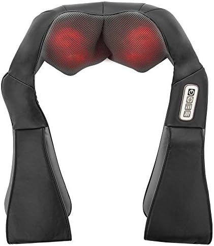 Anbudmo Neck and Shoulder Massager with Deep Shiatsu Kneading Technology and Adjustable Intensity
