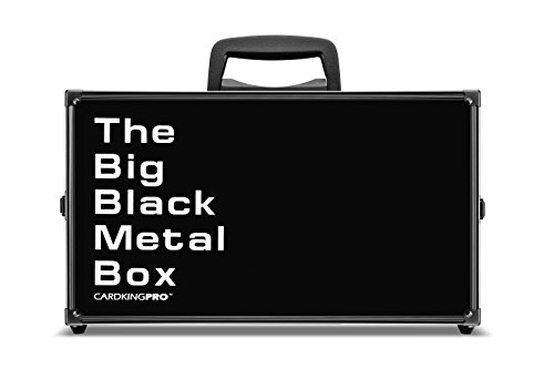 The Big Black Metal Box (BBB/CAH Edition) | Suitable for Cards Against Humanity, Magic The Gathering, Yugioh, Etc (Game Not Included) | Includes 8 Dividers | Fits up to 2500 Loose Unsleeved Cards