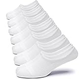 WANDER No Show Socks Mens Non Slip Low Cut Invisible Ankle Sock Pack 7 Pairs Boat Liner 6-11