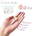 Baby Love Home Baby Silicone Teether Beads 100pcs 12mm DIY Jewelry Can Chew Beige Series Nursing Necklace Accessories