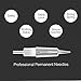 10 PCS M PMU Permanent Make Up Needle for Cordless Tattoo Machine 1RL/1R/1P - Ombre Powder Brows Microblading Shading Eyeliner Lip Tattoo Permanent Make Up (1RL/1R/1P)