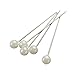 KINGSO 800pcs Round Pearl Head Dressmaking Pins Weddings Corsage Florists Sewing Pin White
