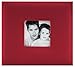 MBI 9.6x8.5 Inch Fashion Fabric Post Bound Scrapbook, Red (802813)