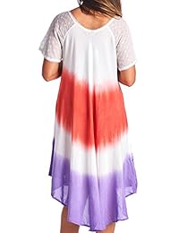 Vestido de mujer Umbrealla hasta la rodilla con mangas con ojales