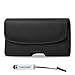 Premium Leather Case for Xiaomi Mi Max 2, Mi Max, Lenovo PHAB2, PHAB2 Plus, honor Note 8, with Belt Clip, Belt Loops + MYNETDEALS Stylus