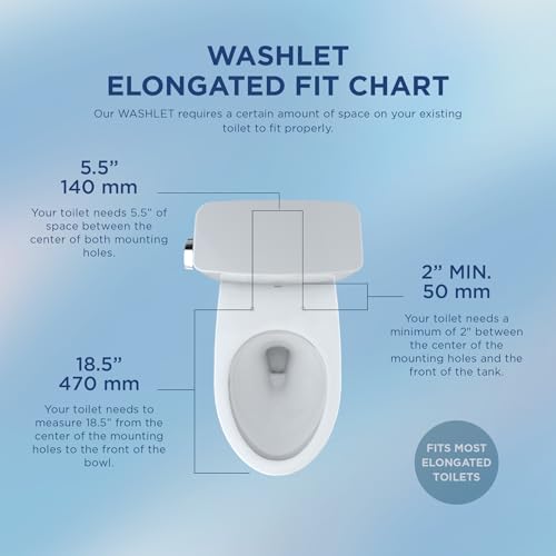 TOTO® WASHLET® KS6 Electronic Bidet Toilet Seat with Instantaneous Water Heating, PREMIST and EWATER+ Wand Cleaning, Elongated, Cotton White - SW3946#01